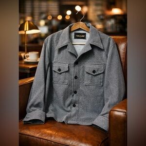 Haggar Men's Monochrome Patterned Jacket